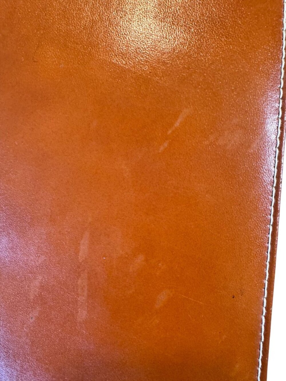 Vintage Mid Century Leather Necktie Travel Case Organizer Plaid Lining - Picture 7 of 13